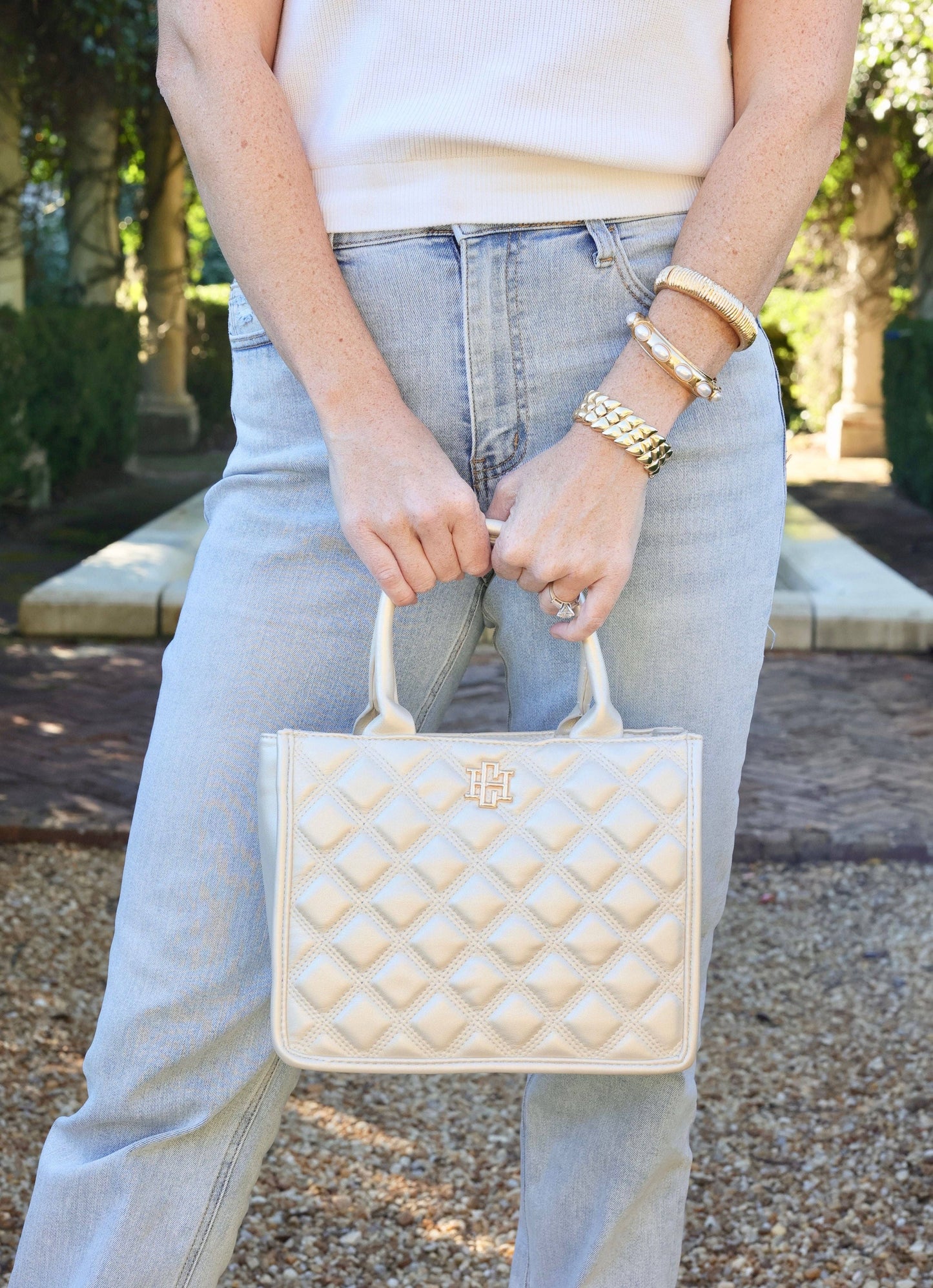 Ricky Mini Tote PEARL QUILTED DQ: Default