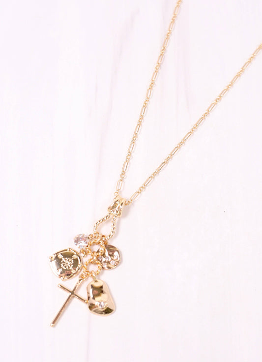 Rivers Charm Necklace GOLD