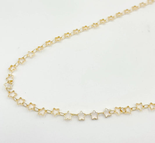 Star Jewelry Chain by Foot, Necklace Chain, CH157: 3 Feet