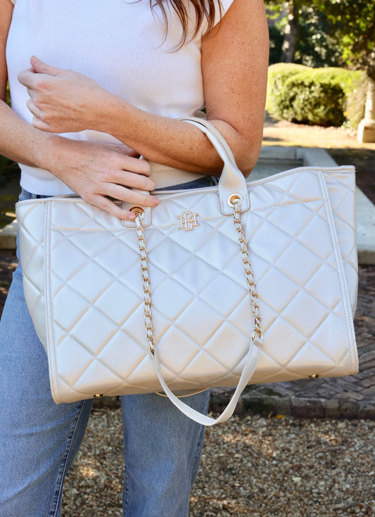 Melissa Tote Bag PEARL QUILTED LD: Default