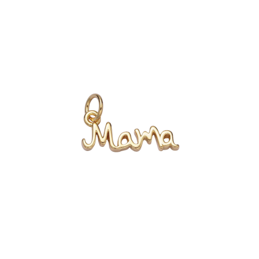 Tiny Cursive Mama Charm