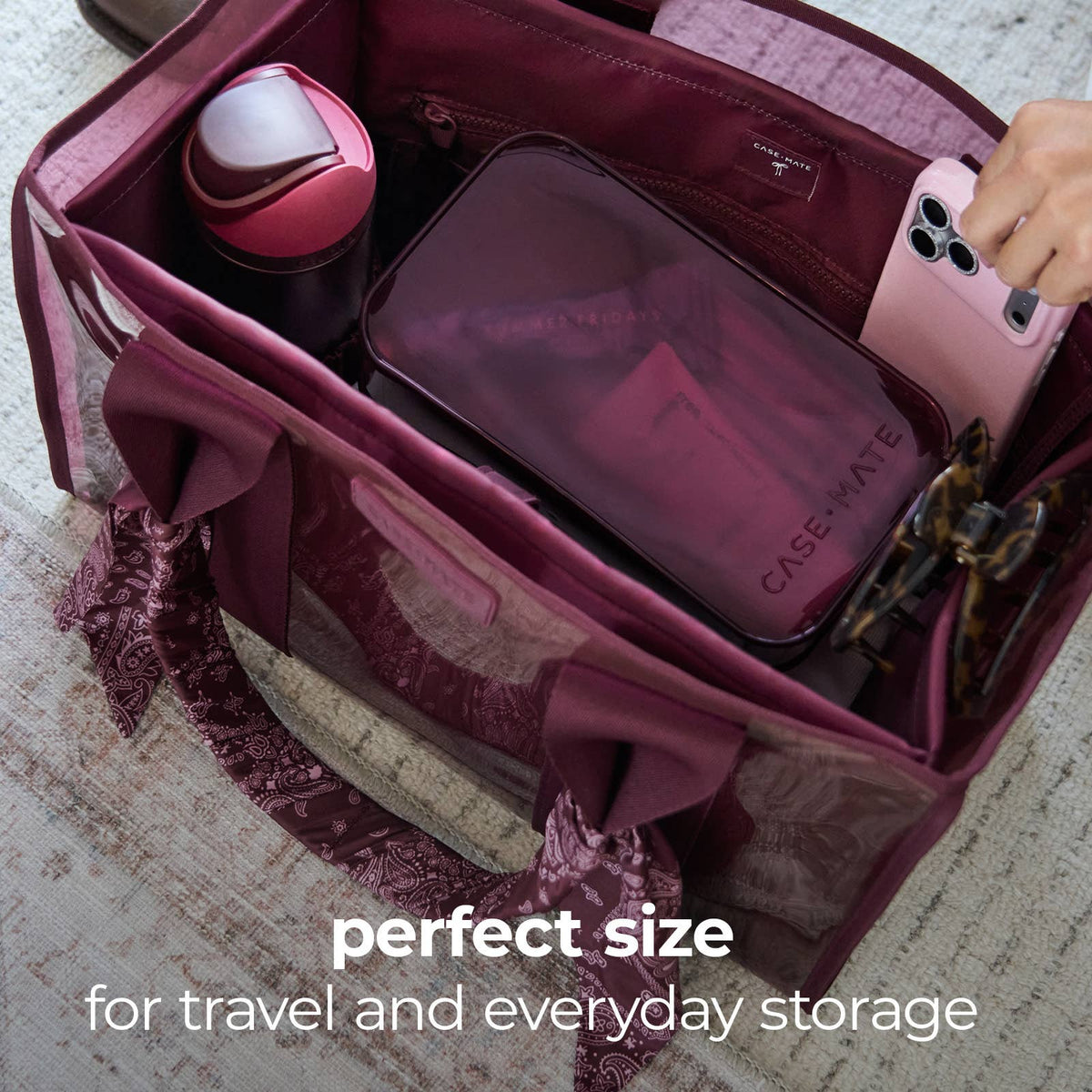 Case-Mate Jelly Makeup Bag: Ballet Pink Twinkle