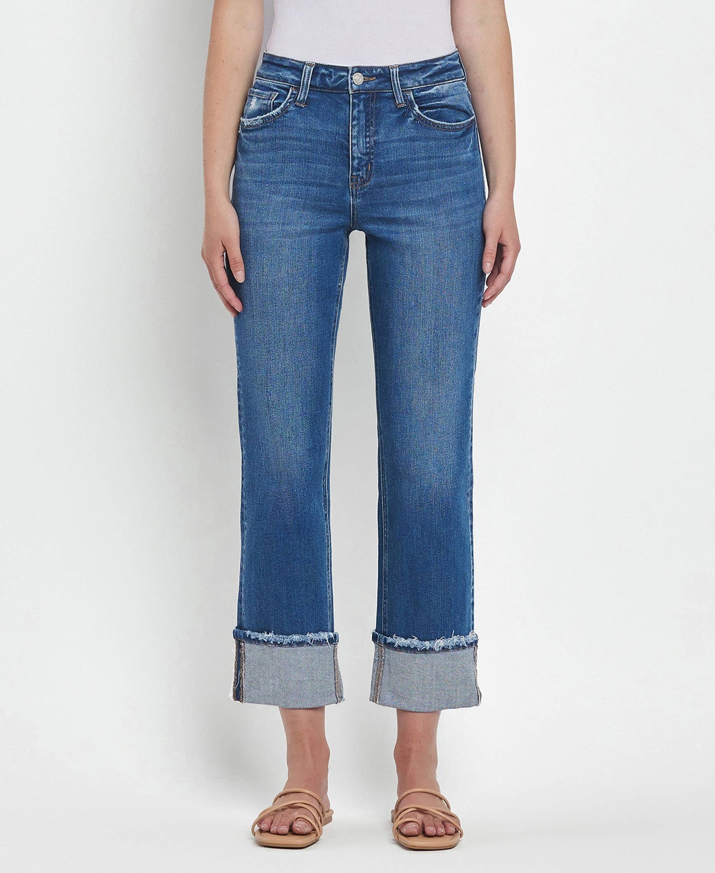 Victoria high rised cuffed jeans by vervet