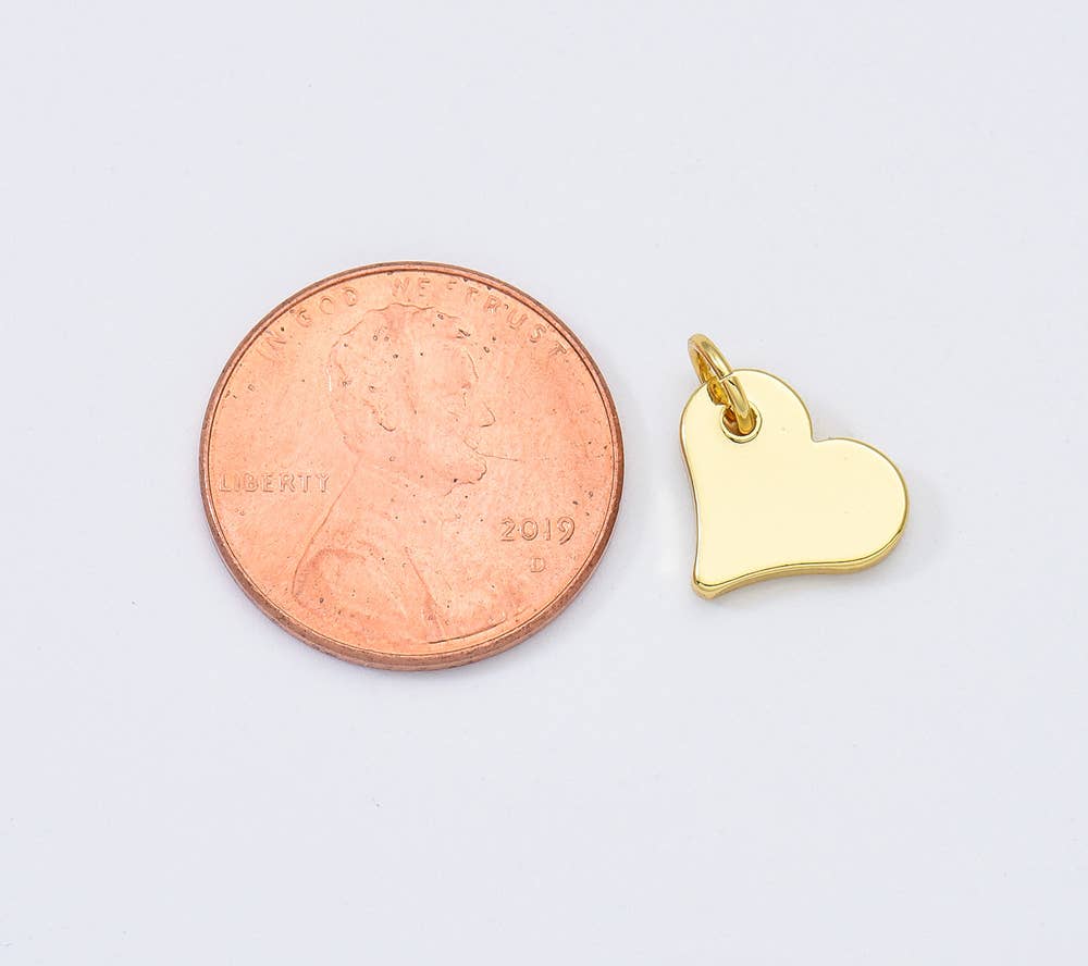 Gold Filled Mini Heart Add-On Charm Pendant, CP1950