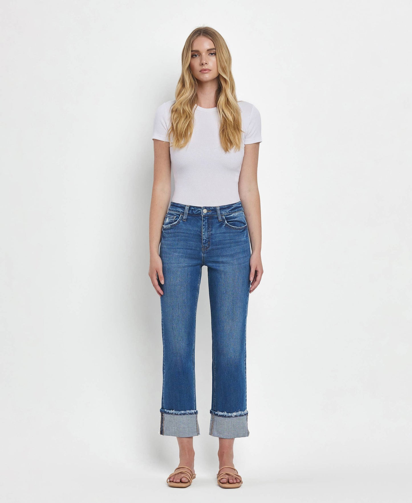 Victoria high rised cuffed jeans by vervet
