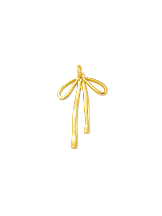 * Gold Bow Charm