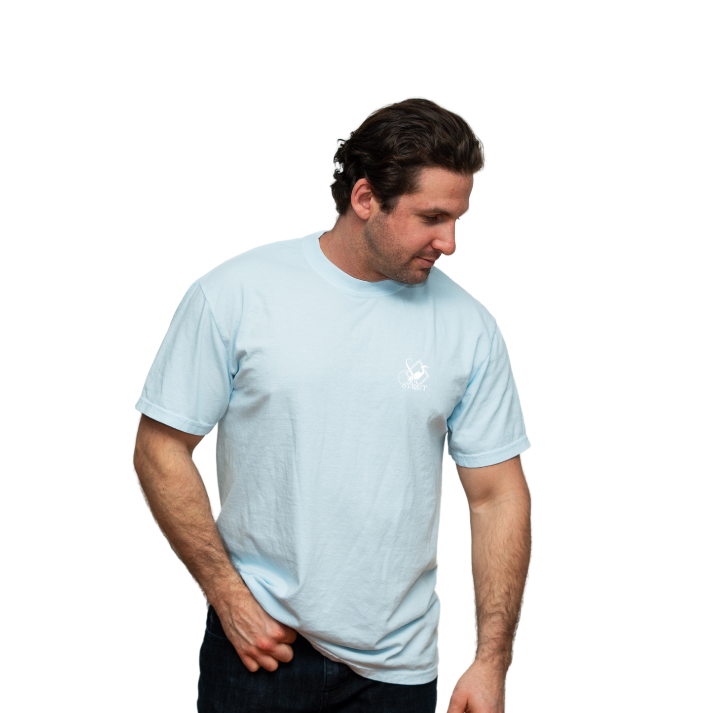 Ol' Pals T-Shirt: Chambray / 100% Cotton / Large-2XL