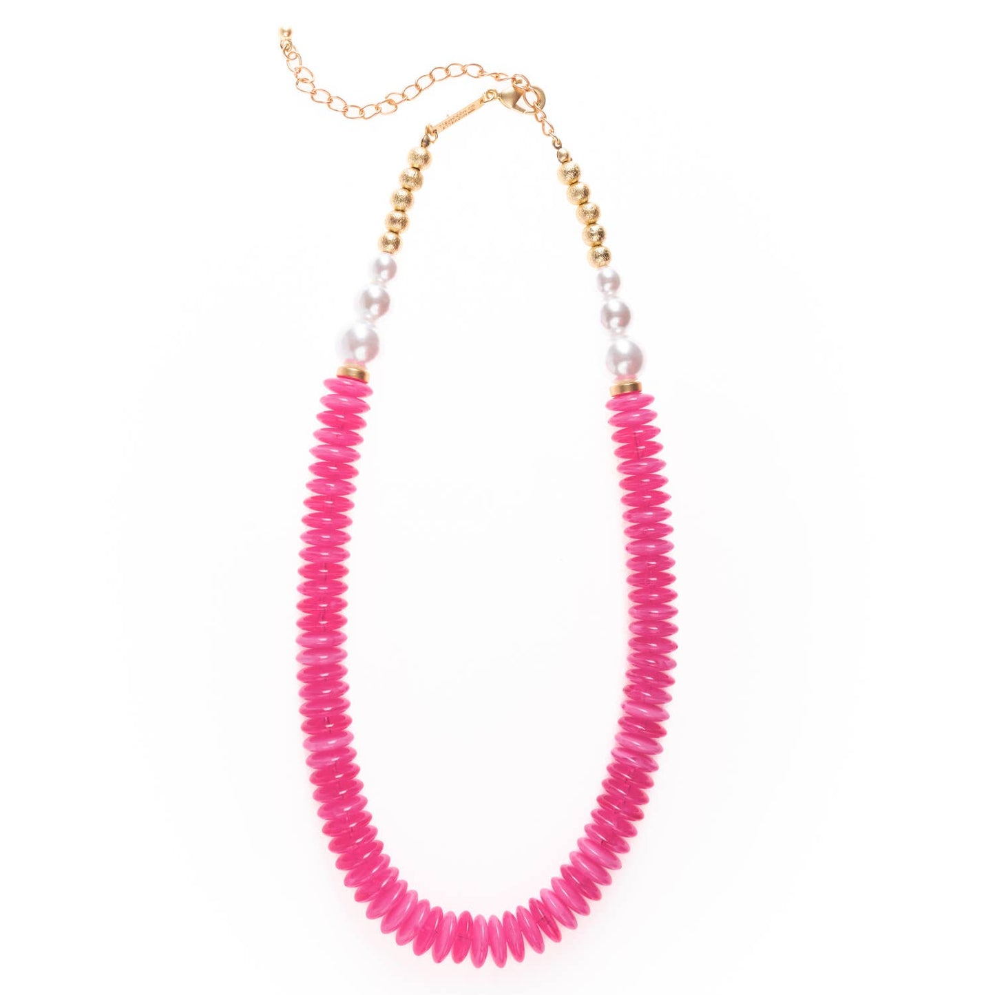 Piper Necklace, Hot Pink