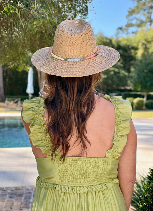 Marina Hat with Band Natural: Default