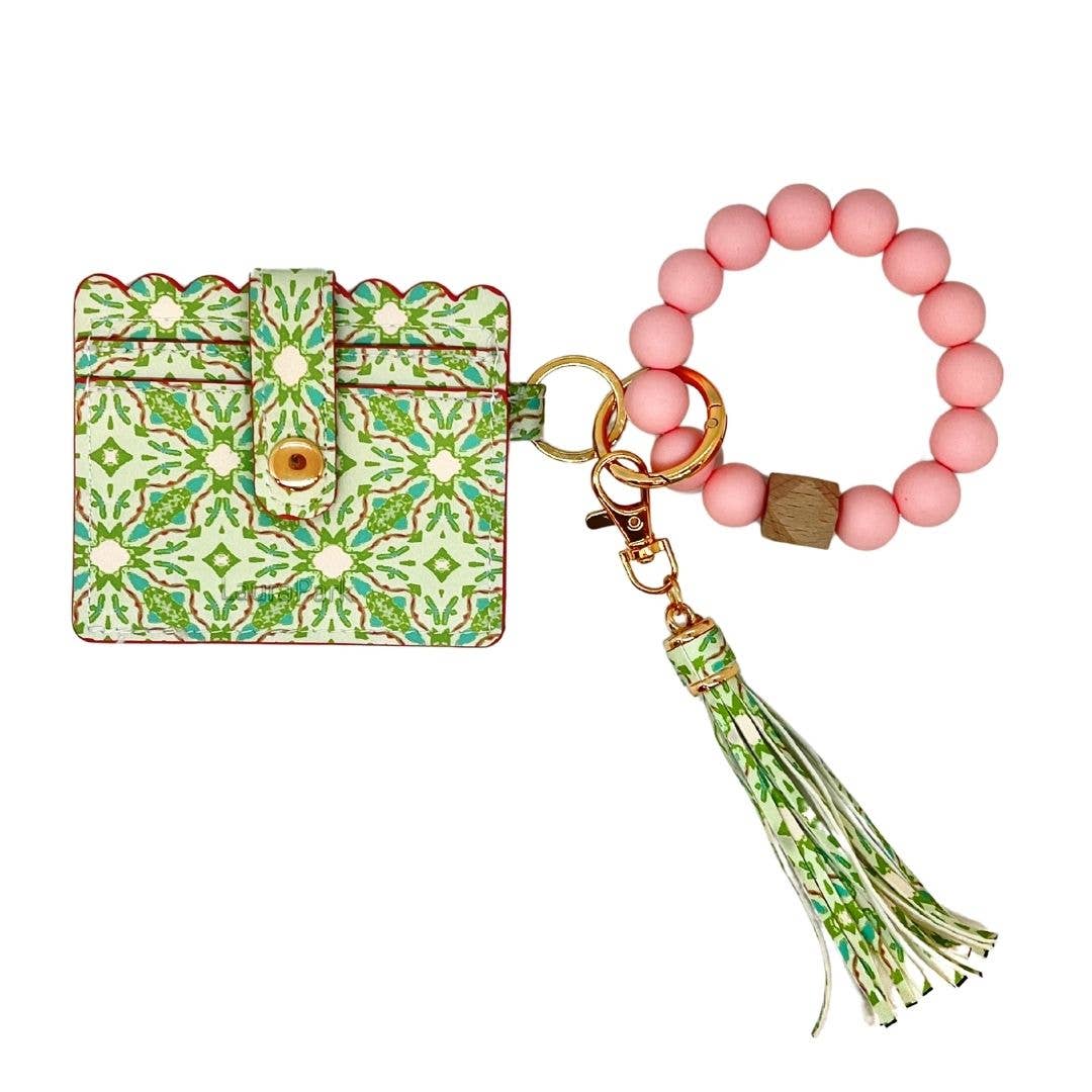 Lagos Blush Keychain Wristlet Wallet: One Size
