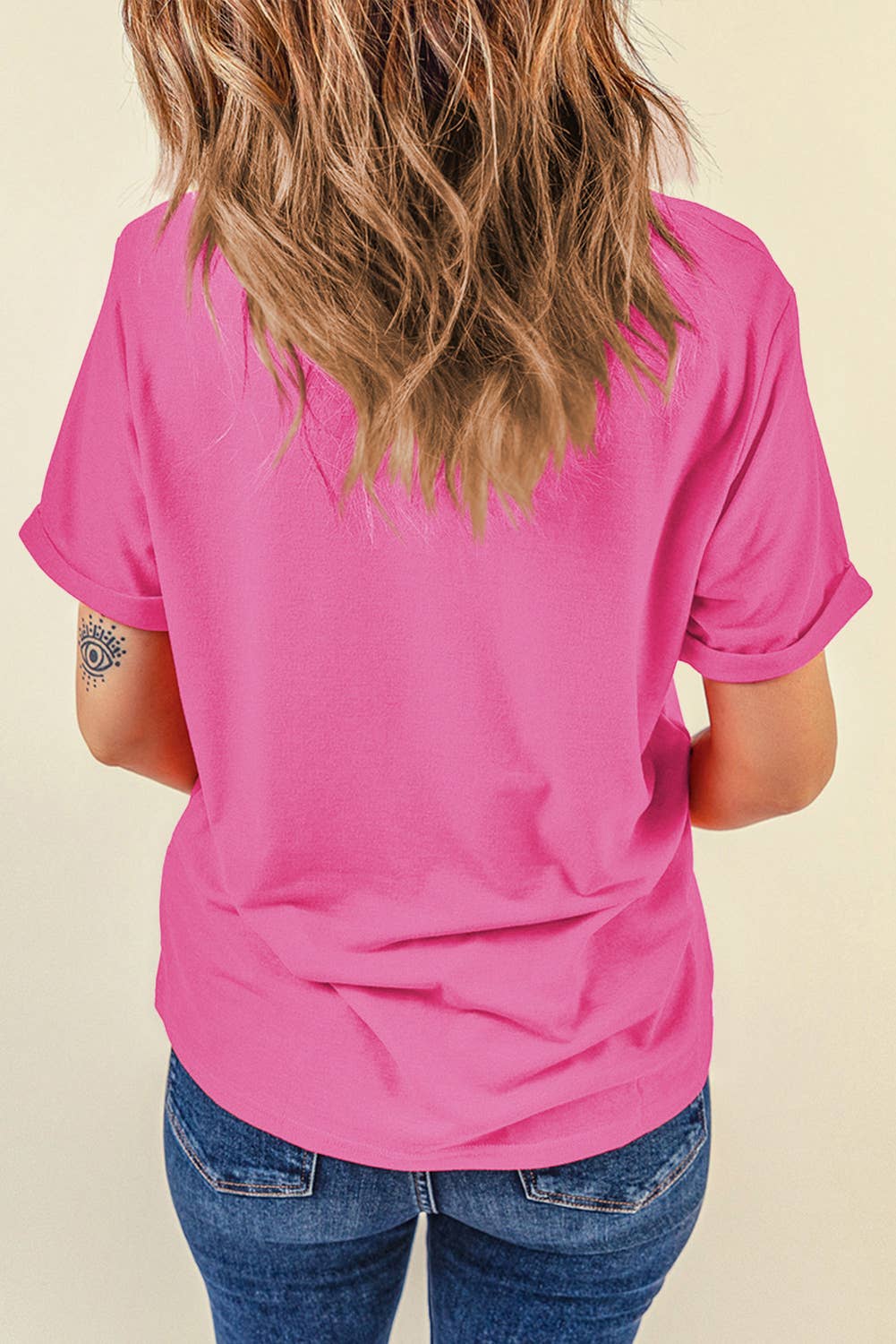 LDC Casual Plain Crew Neck Tee: Bright Green / 2XL