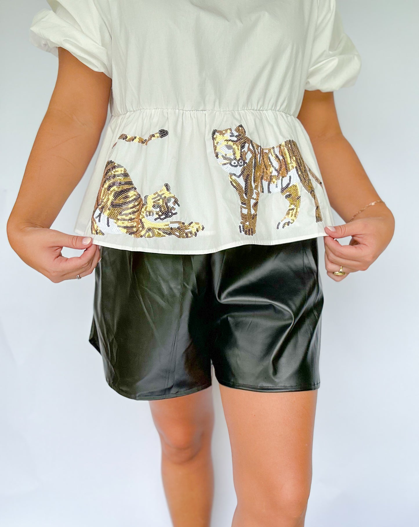 Rencher Pleather Shorts