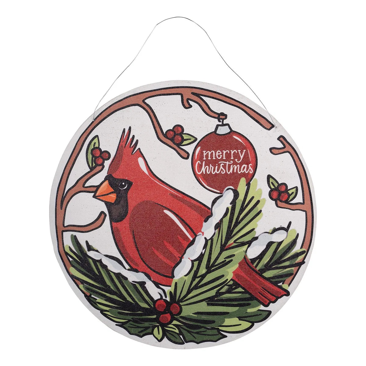 Red Bird Christmas Wreath Burlee