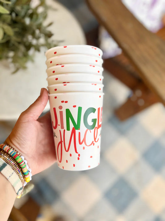 Jingle Juice Party Cups