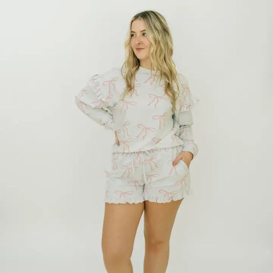 Tori, Pink Bow Pajama Set