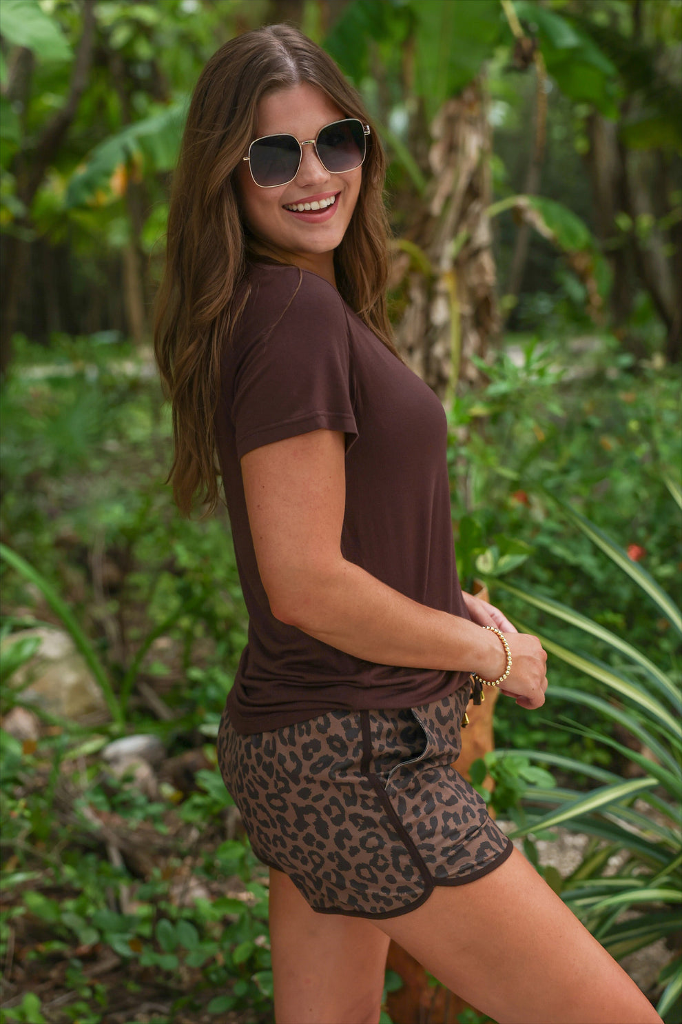 Coco leopard everyday shorts