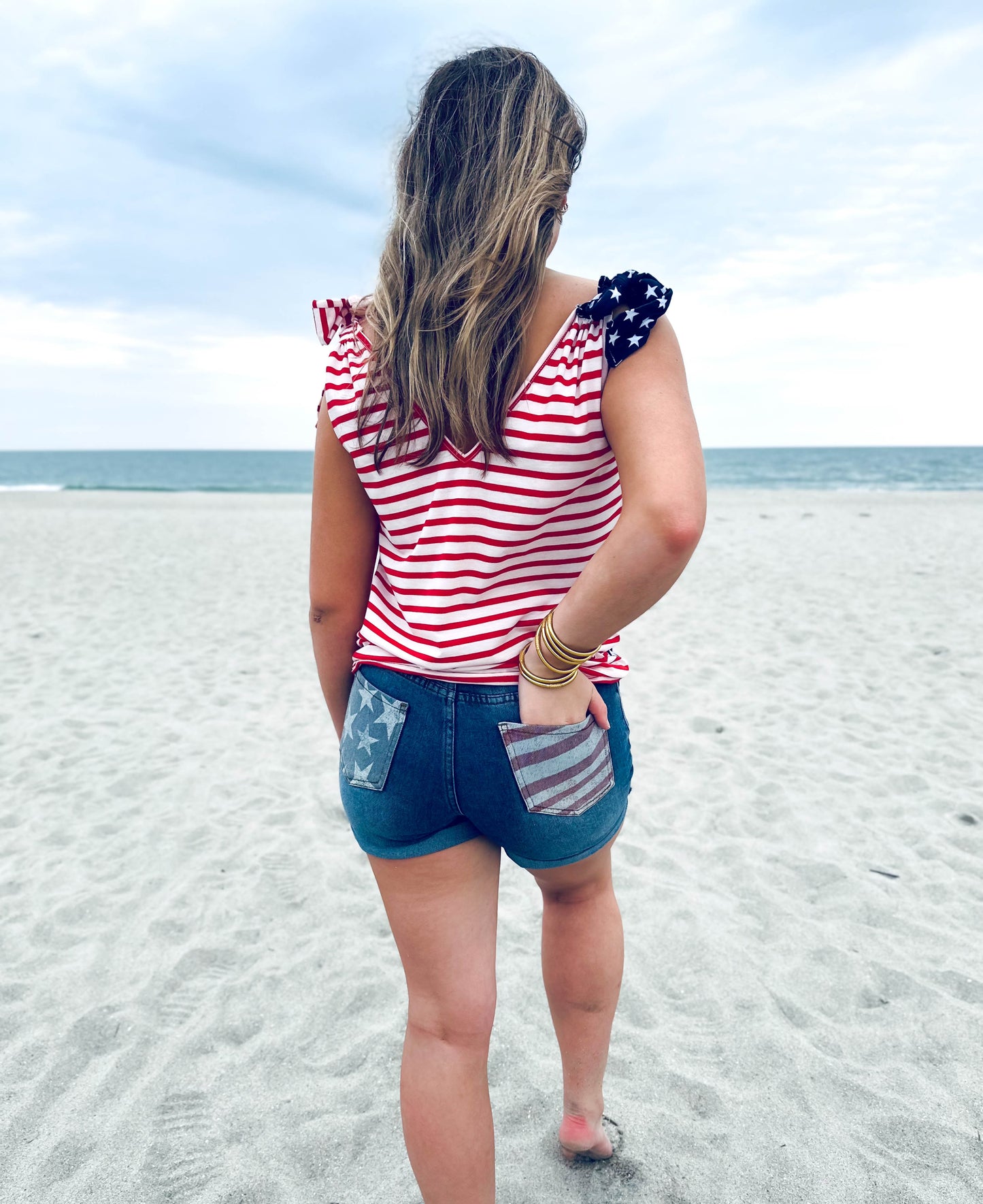 Stars & Stripes Denim Shorts