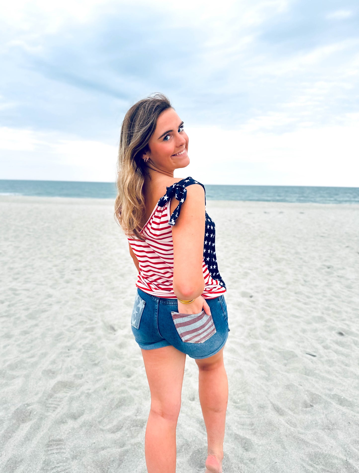 Stars & Stripes Denim Shorts