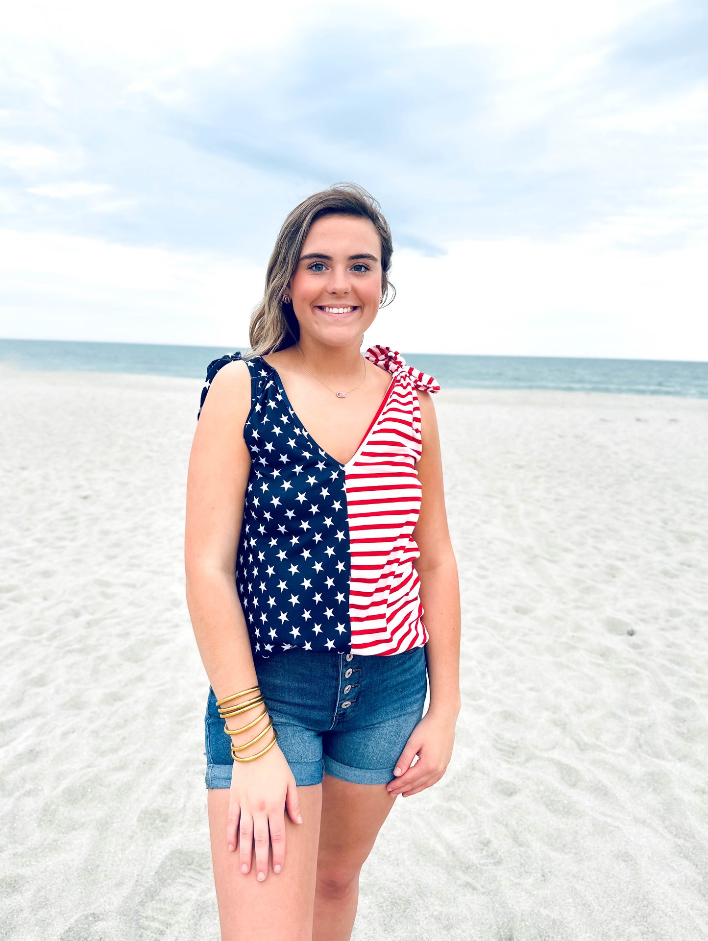 Stars & Stripes Denim Shorts