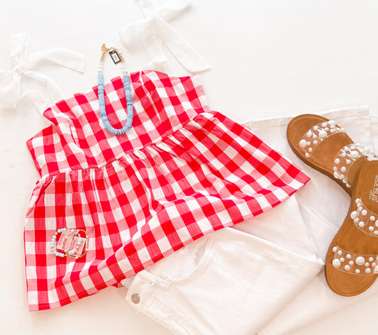 Sweet As Apple Pie Top, Red