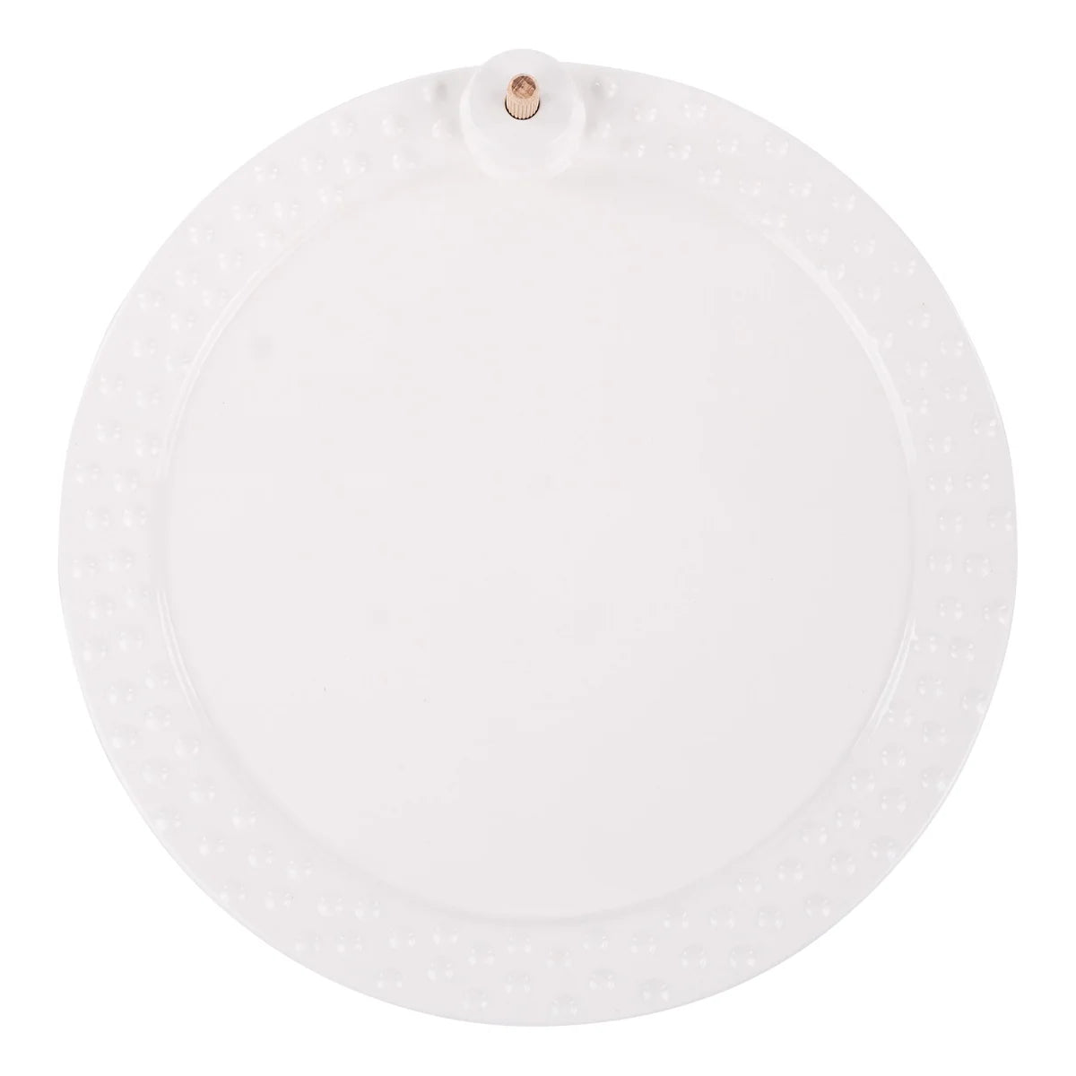 Round Platter, White