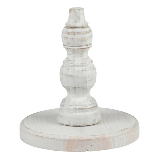 Wood Base for Toppers, White