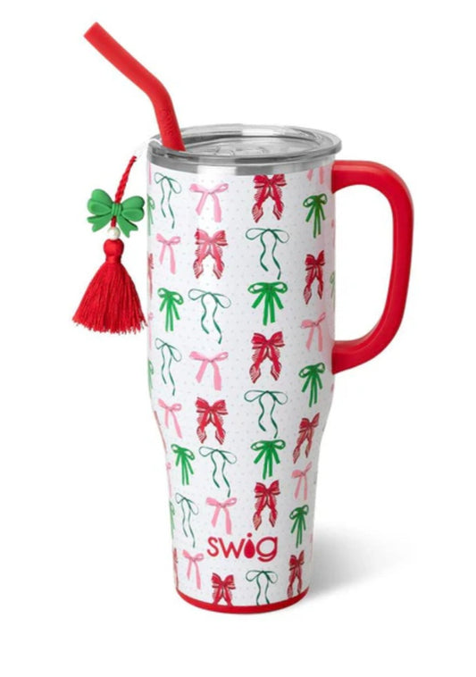 Ribbons and bows 30oz mega cup