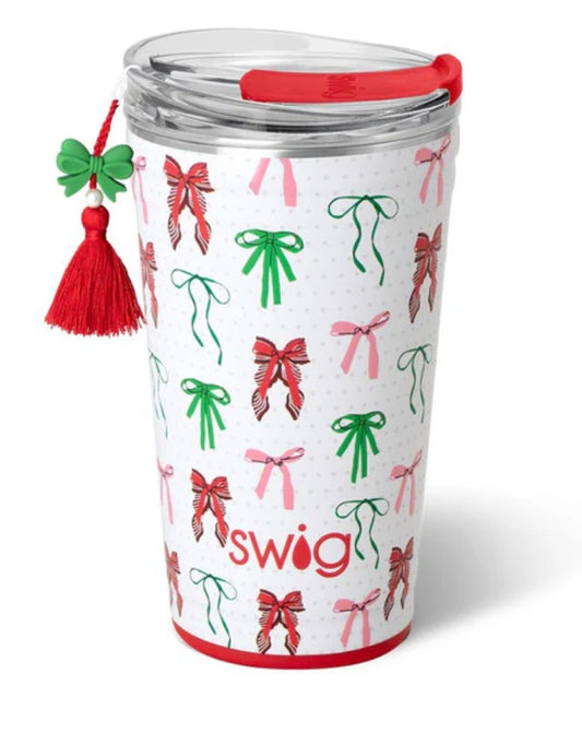 Ribbons and bows party cup