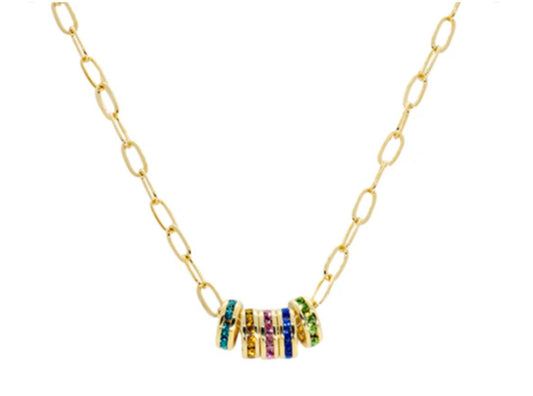 18" paperclip necklace by Maya J