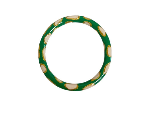 Oyster bangle Kelly green