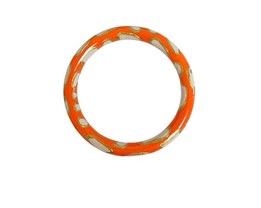 Oyster bangle in Orange
