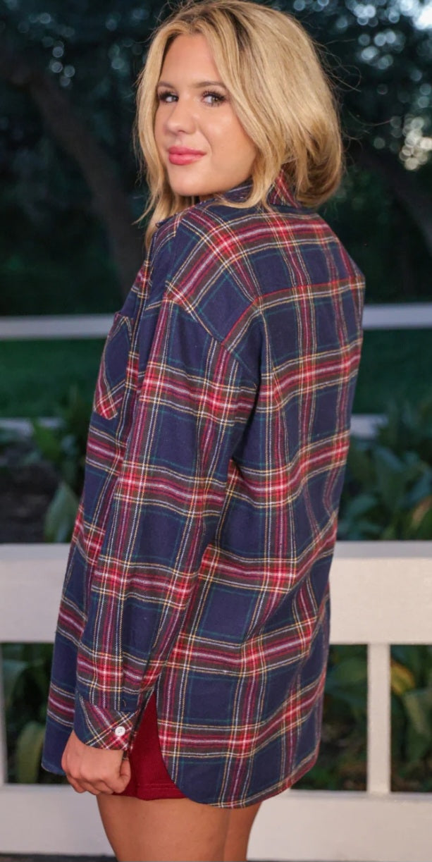 Lola flannel tunic