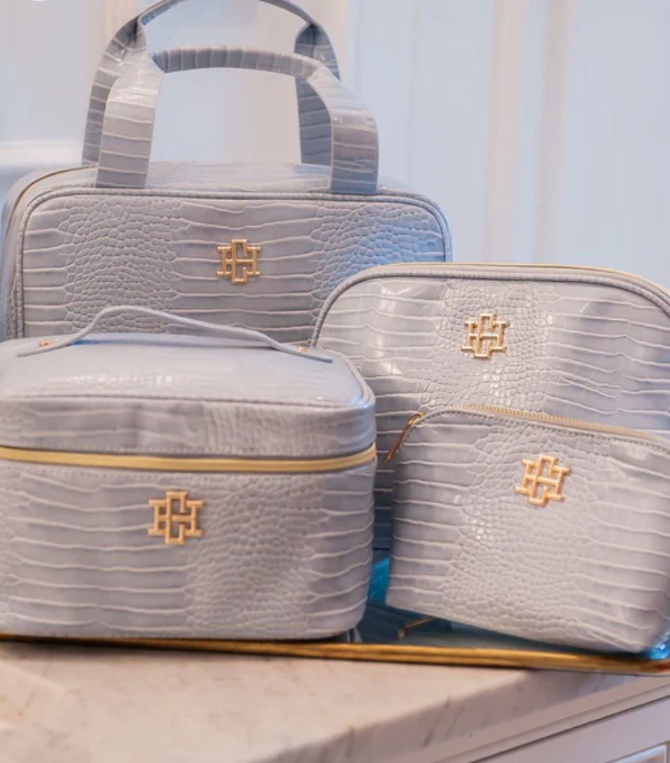 Punta Cana large make up case in baby blue