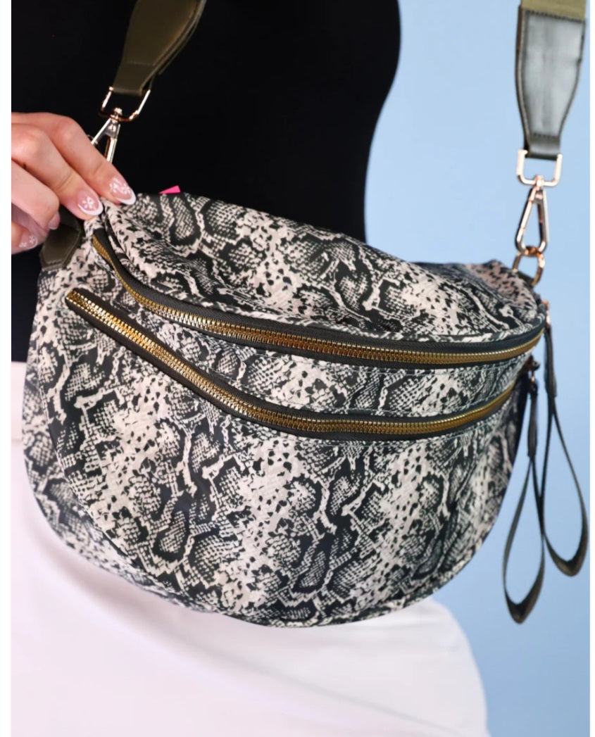 Running errands bum bag