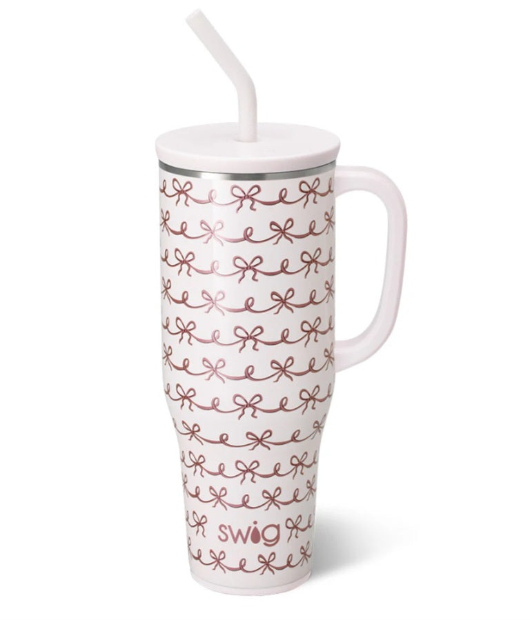 Pretty in pink 40oz tumbler by swig