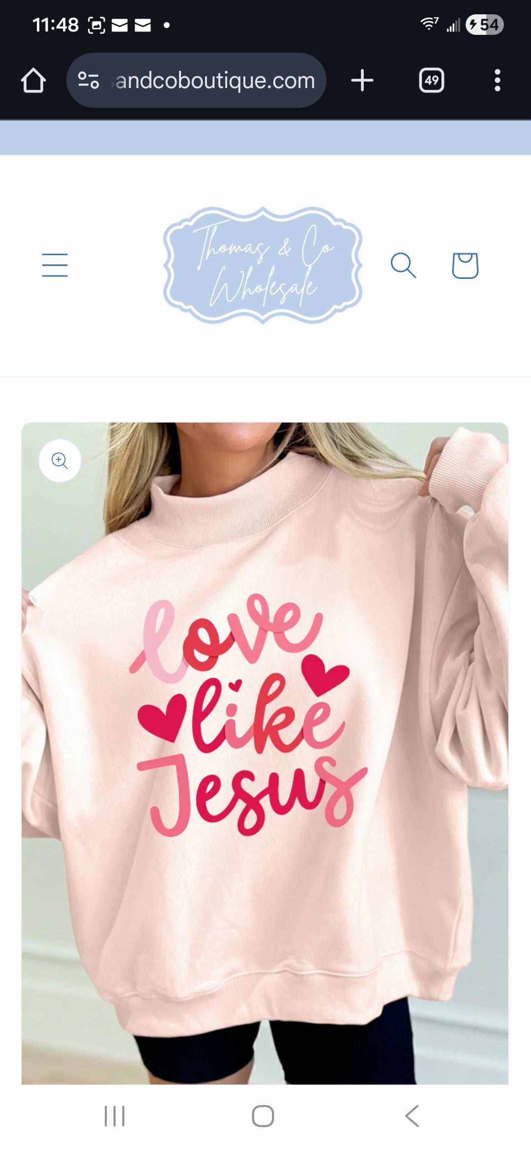 Love like Jesus fleece pullover