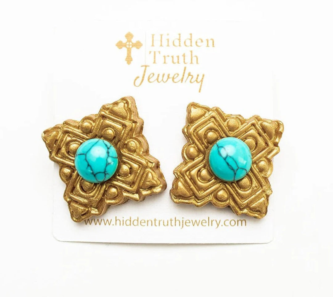 Ellie turquoise studs