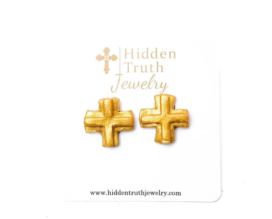 Julia cross stud earrings