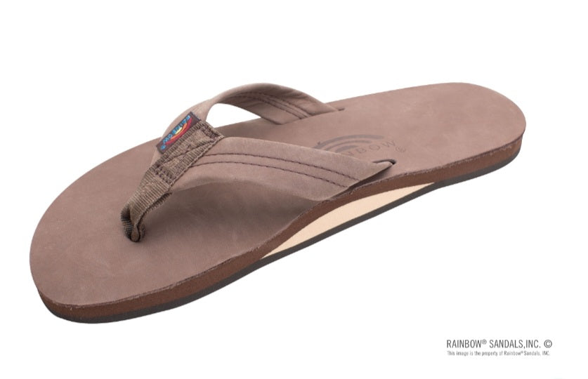 Mens leather rainbow