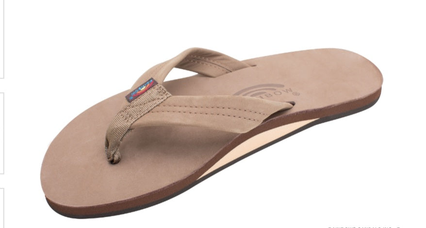 Mens leather rainbow