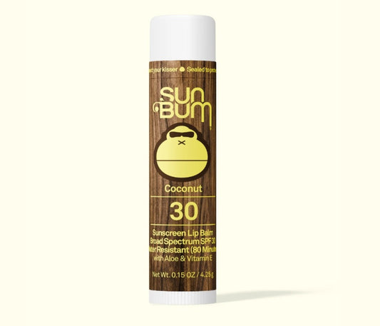 SunBum spray 30 sunscreen chapstick