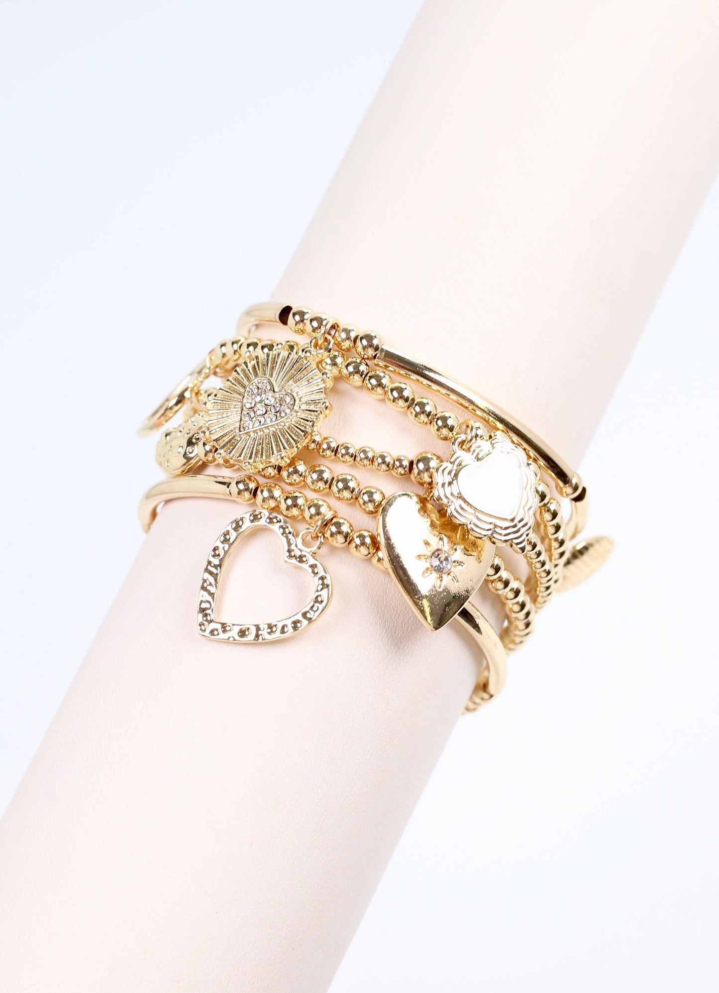 Delaroche Charm Bracelet Set GOLD: Default