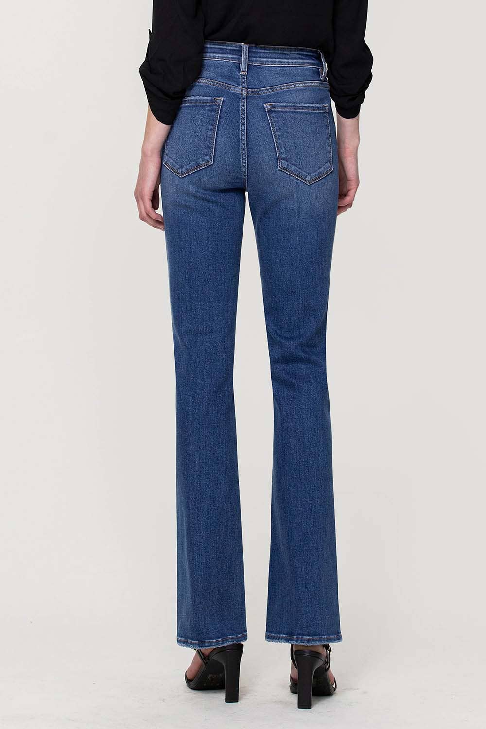 HIGH RISE STRETCH SLIM BOOTCUT JEANS T5353: WALKING ON SUNSHINE / 31