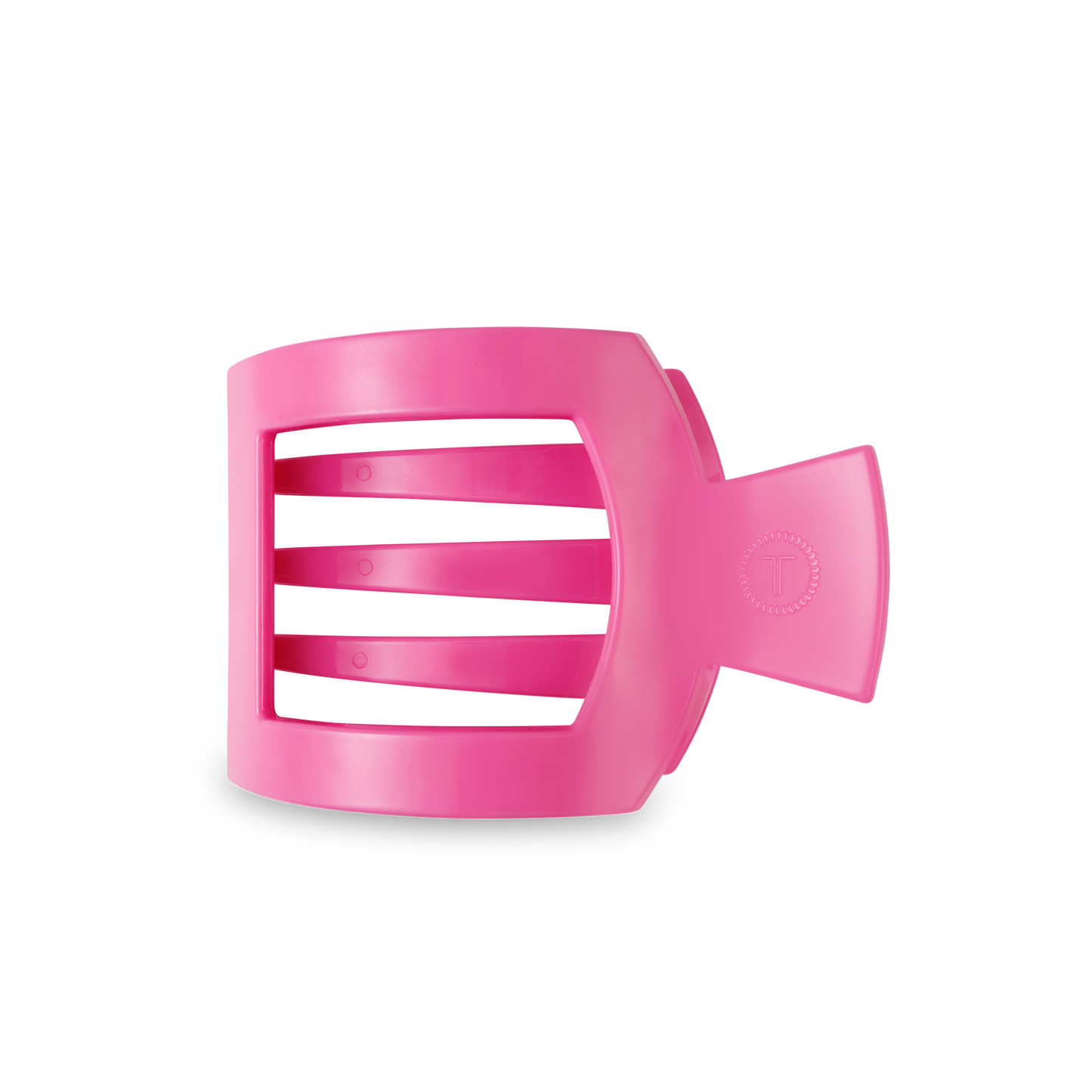 Square Flat Hair Clip | Med. | Paradise Pink