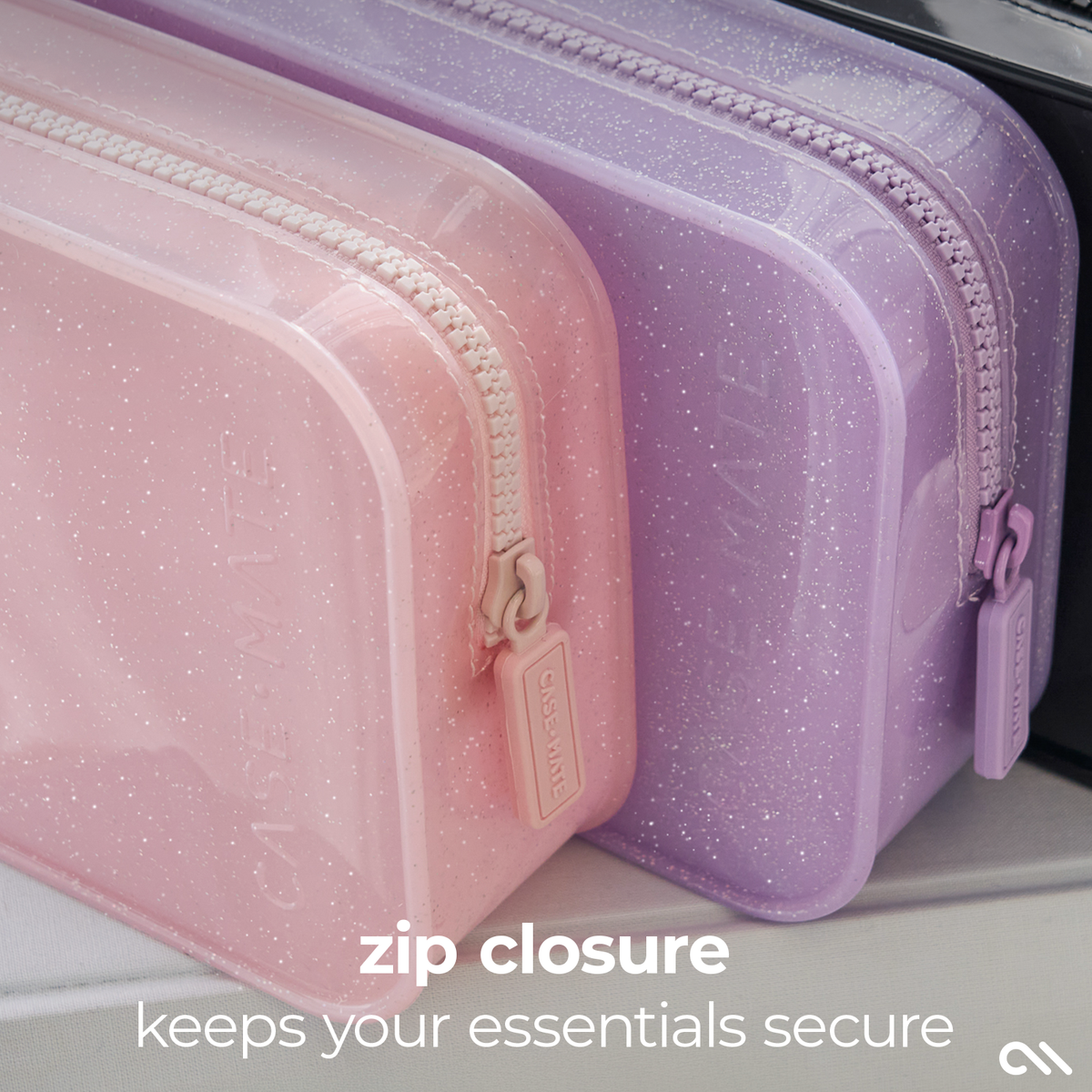 Case-Mate Jelly Makeup Bag: Ballet Pink Twinkle