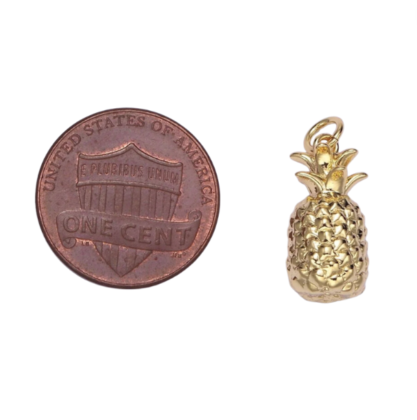 Gold Pineapple Charm