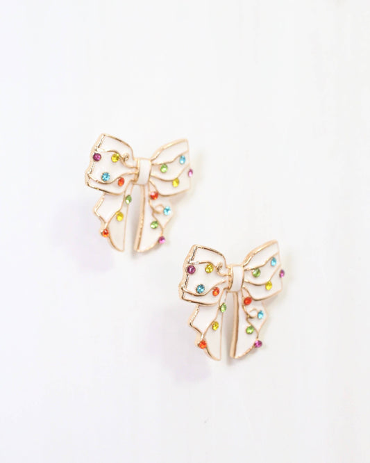 Blitzen Bow Stud White: Default