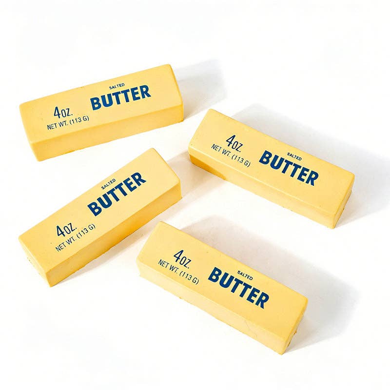 Soft Sticky PU Slow Rise Butter Stick Stress Relief Toy: Butter stick small (14cm) / English