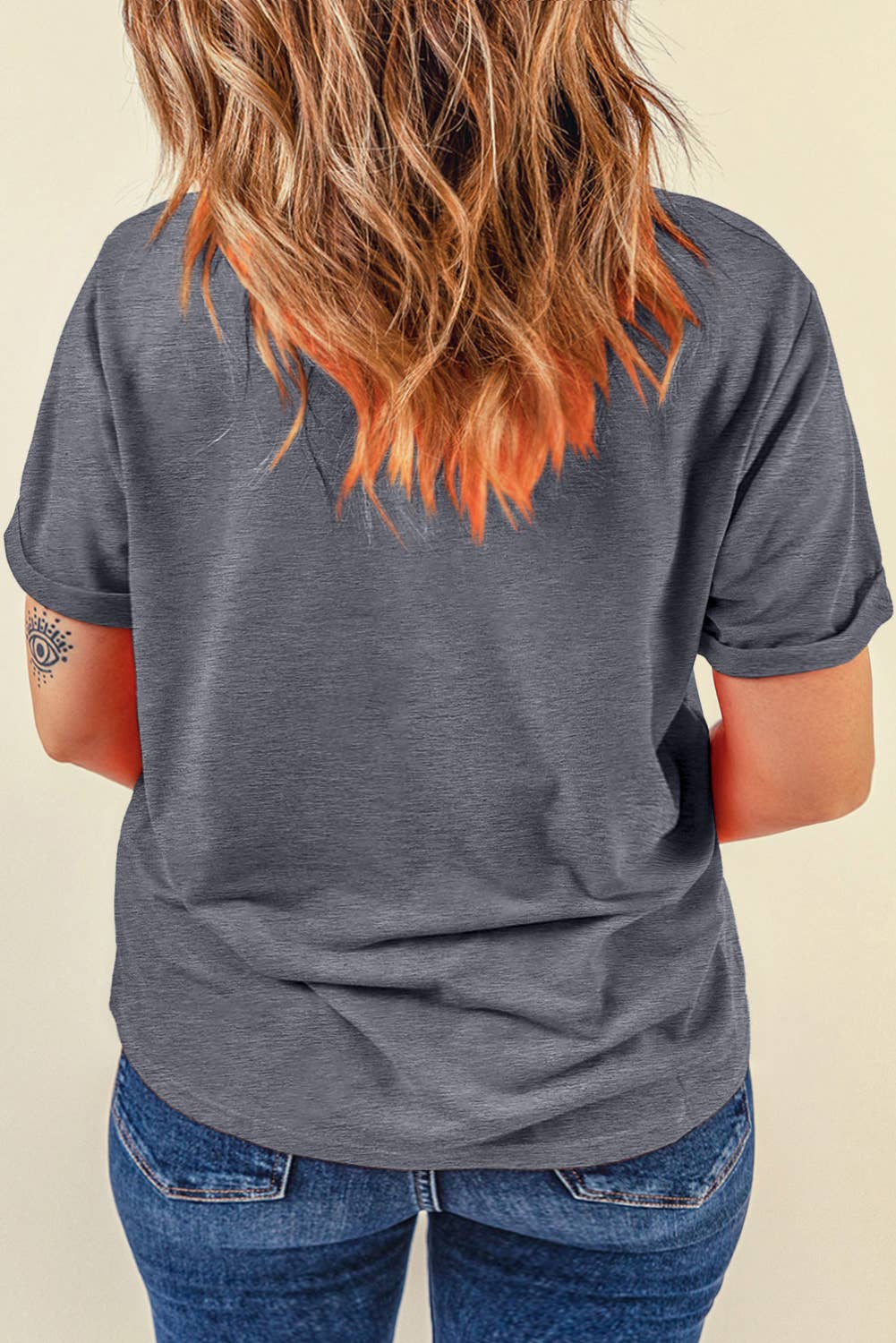 LDC Casual Plain Crew Neck Tee: Black / M
