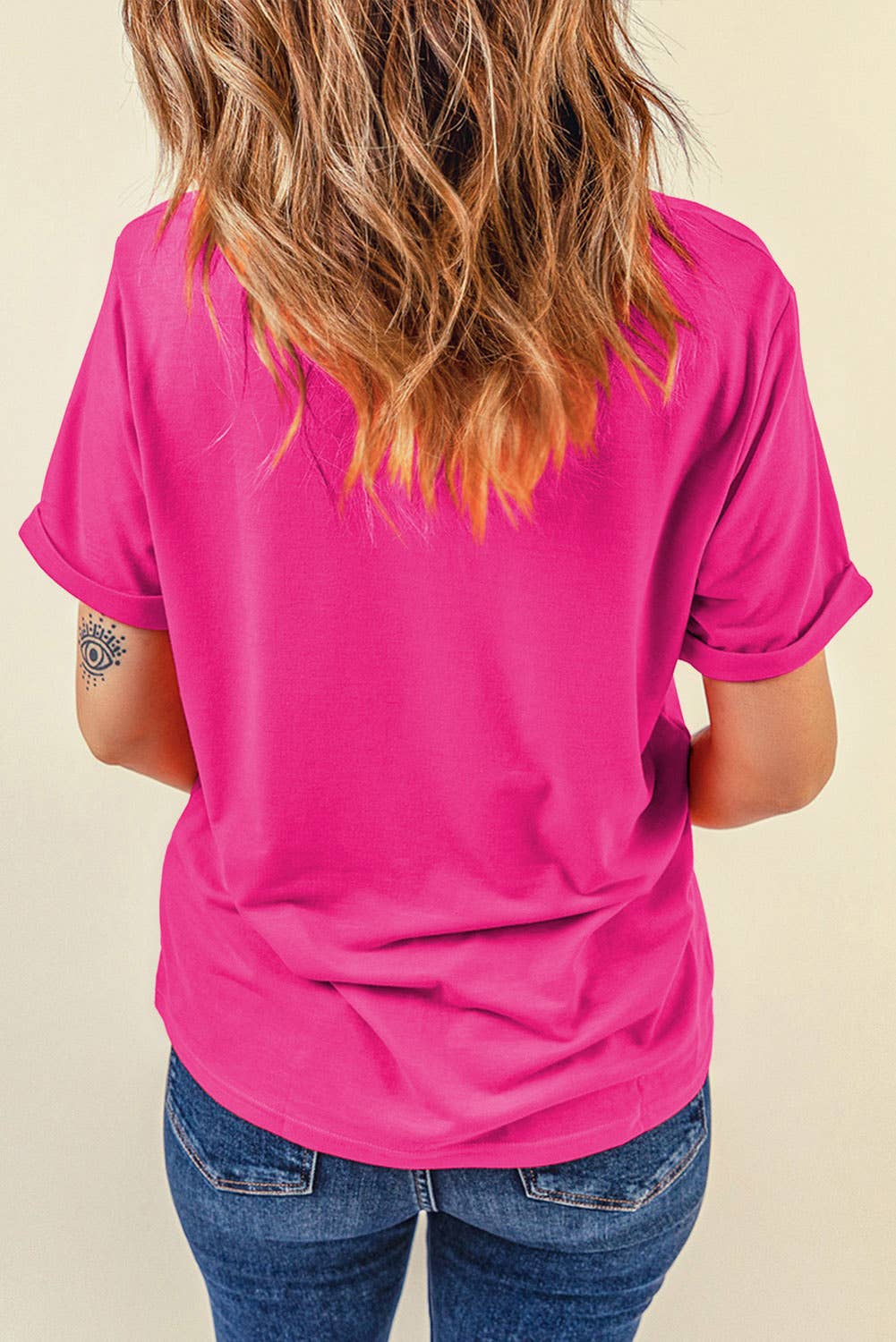 LDC Casual Plain Crew Neck Tee: Black / XL